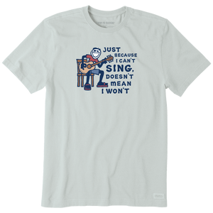 Men's Crusher-LITE Tee - Jake can't Sing (Fog Gray)
