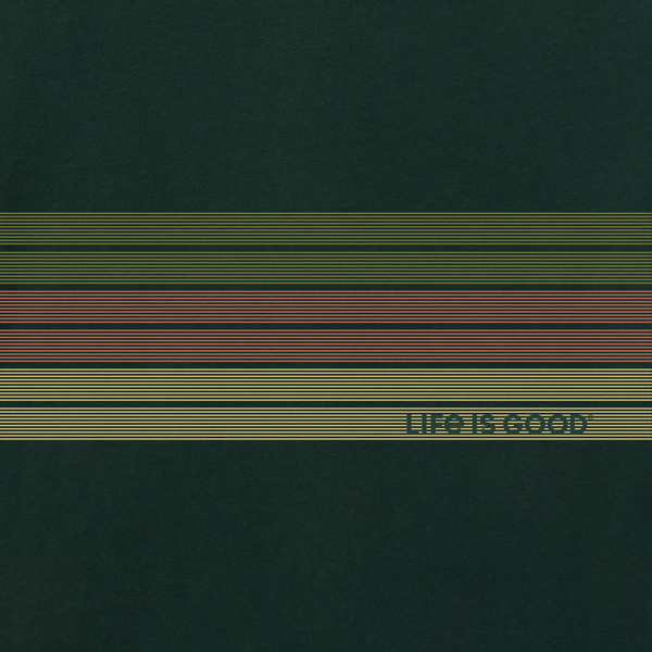 Men's Good Vibes Fleece Zip Hoodie- Three Stripes
