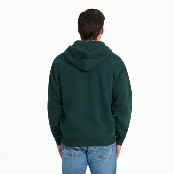 Men's Good Vibes Fleece Zip Hoodie- Three Stripes