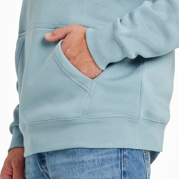 Men's Good Vibes Fleece Hoodie - LIG Oval (Smokey Blue)
