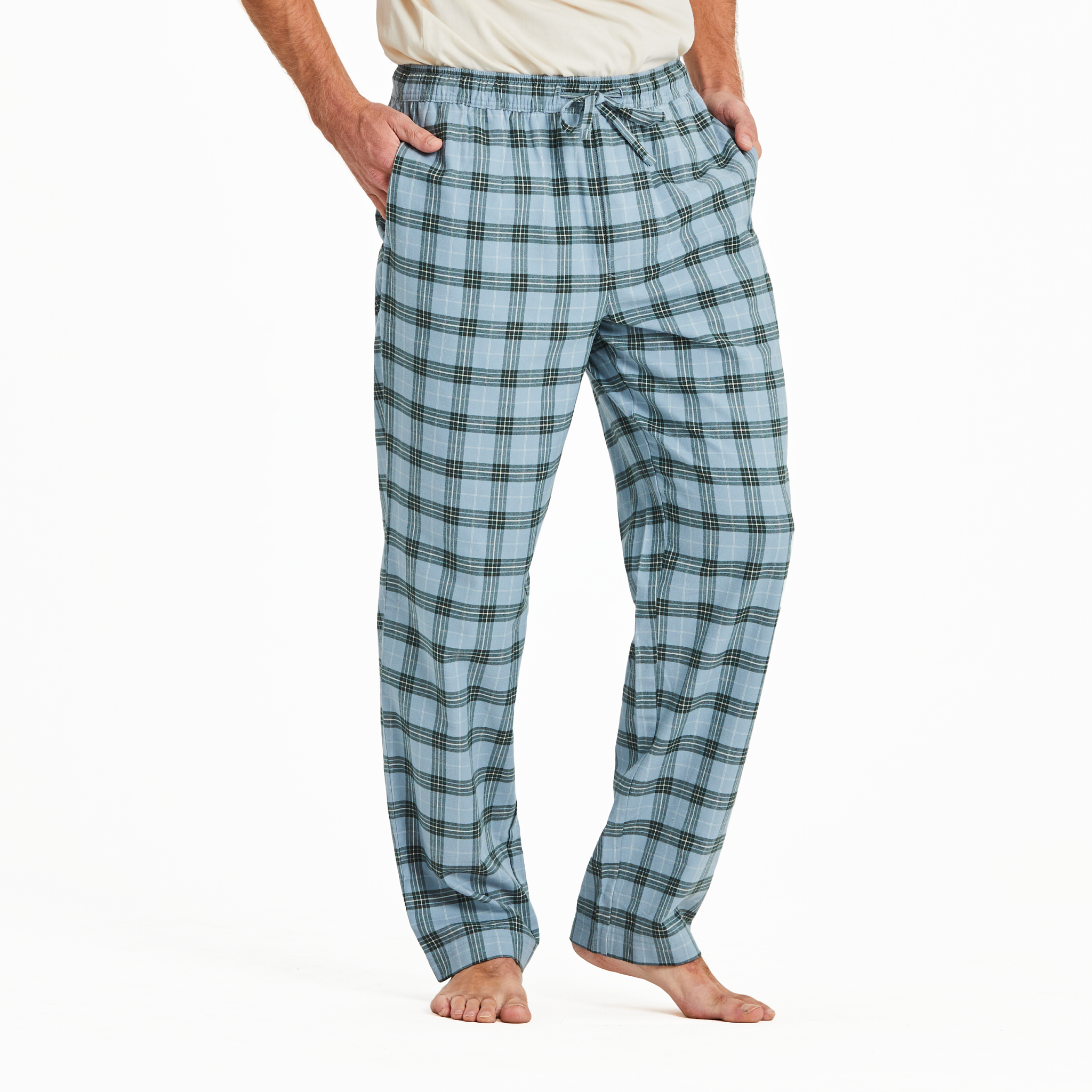 Men's Classic Sleep Pants - Smoky Blue Check