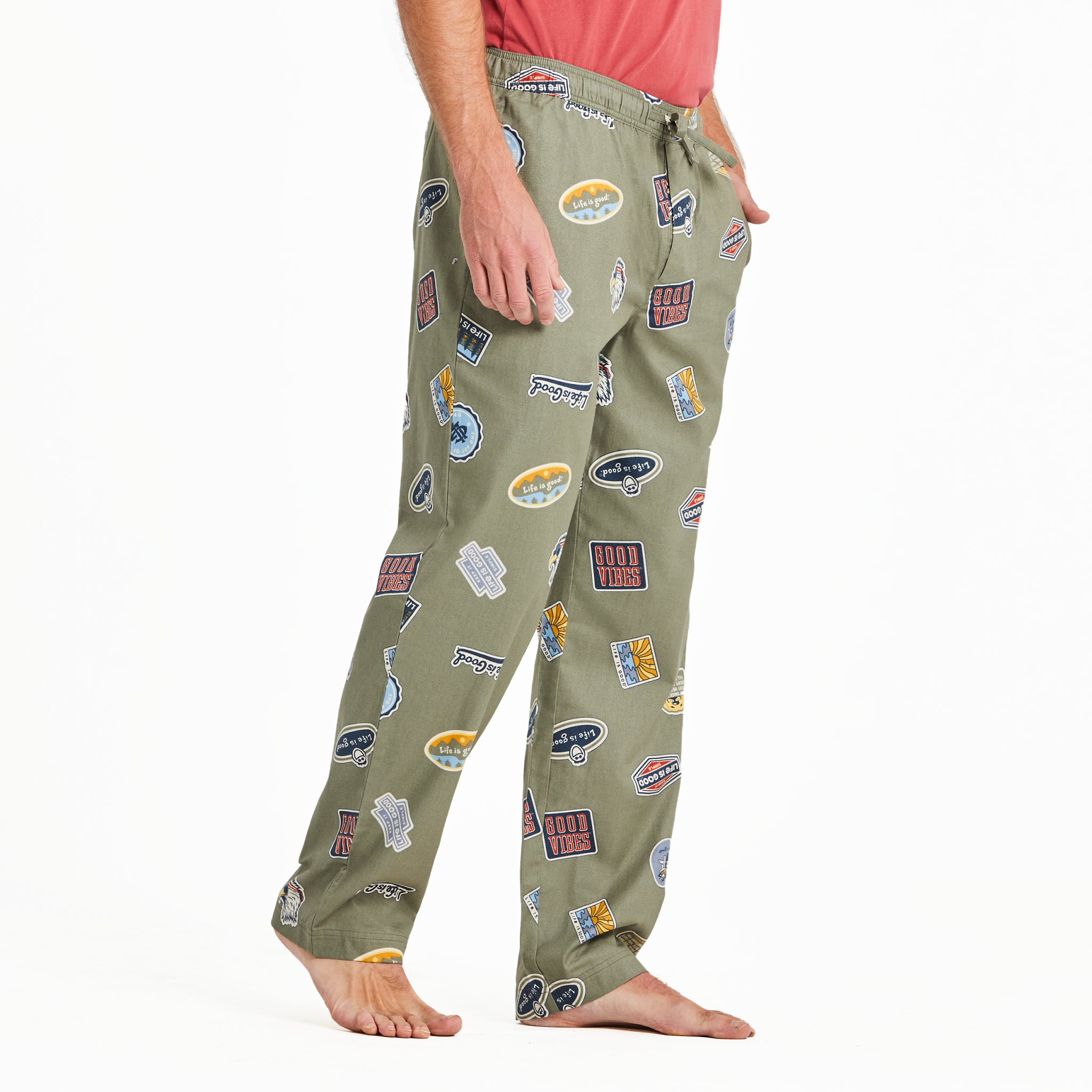 Men's Classic Sleep Pants - Sticker Collage