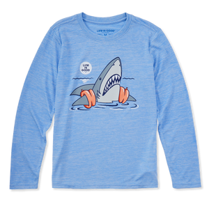 Kids Long Sleeve Sun Crusher - Shark Floaty Swim