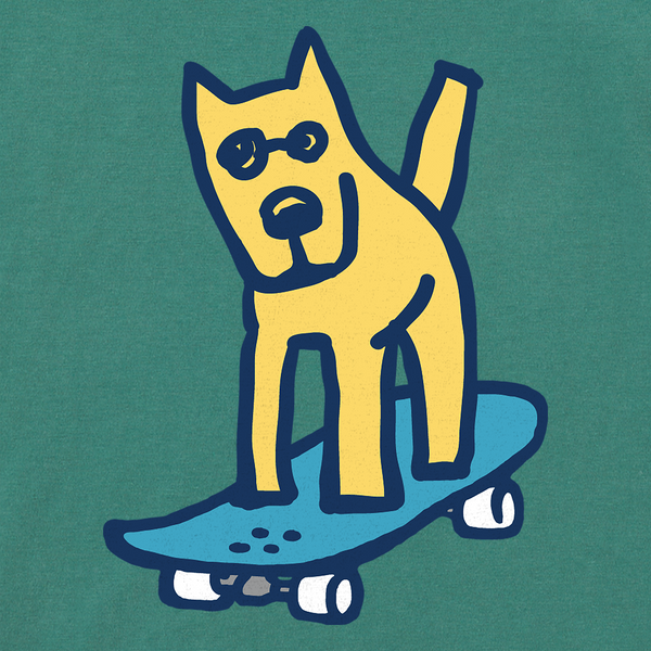 Toddler Crusher Tee - Vintage Rocket Skateboard