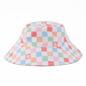 Made in the Shade Bucket Hat- Daisy Checkerboard