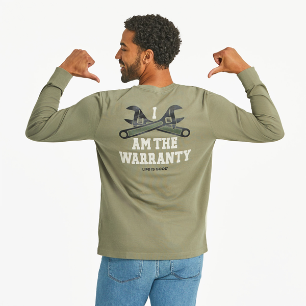 Men's Long Sleeve Crusher Tee - I am the Warranty