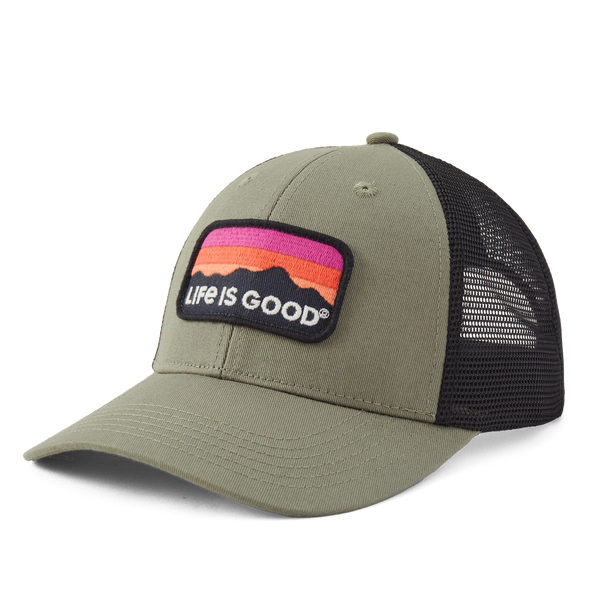 Trucker Hat Sunset Mountain Patch
