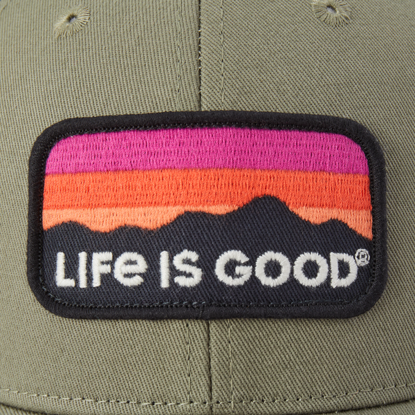 Trucker Hat Sunset Mountain Patch
