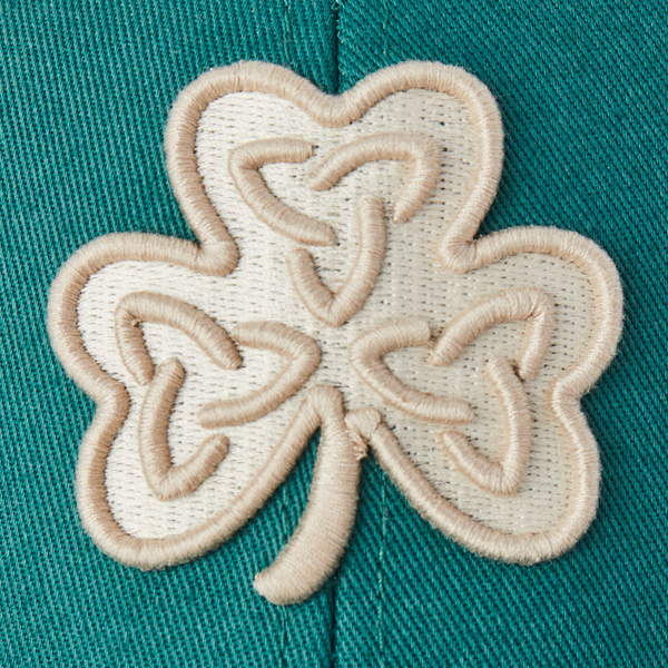 Trucker Hat  Clean Celtic Clover