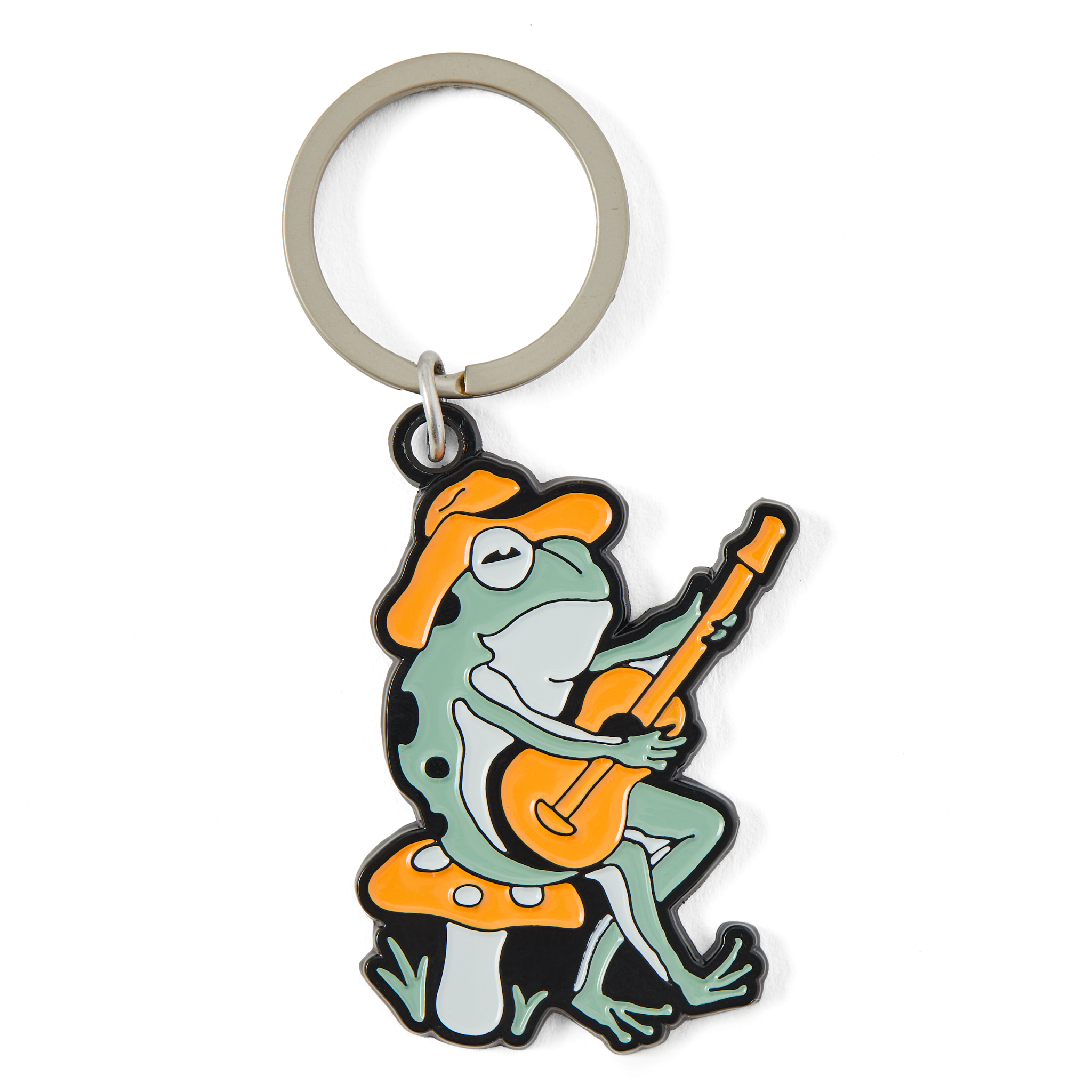 New Enamel Key Groovy Frog Guita Multi