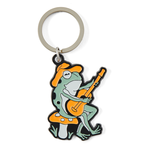 New Enamel Key Groovy Frog Guita Multi