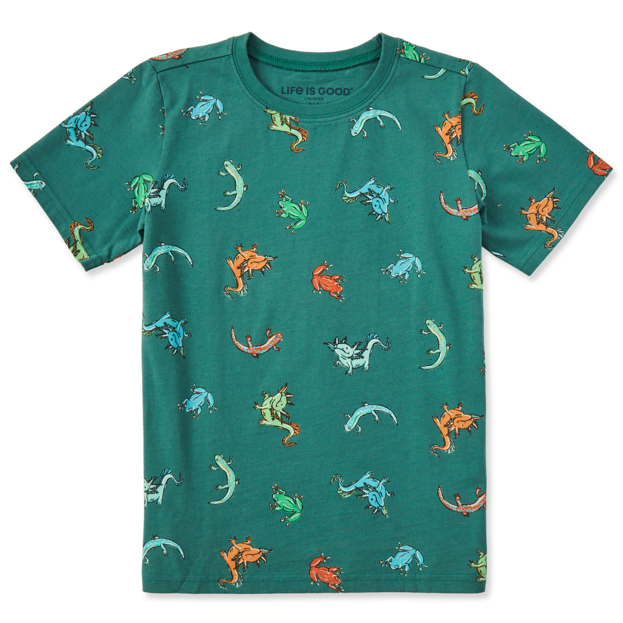 Toddler Crusher Tee -Axolotl and Amph ALL OVER PRINT