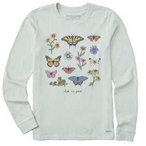 Women's Long Sleeve Crusher-Relaxed Butterfly