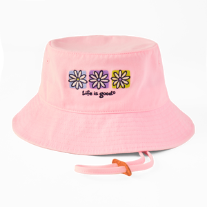 Bucket Hat Three Boxed Daisies