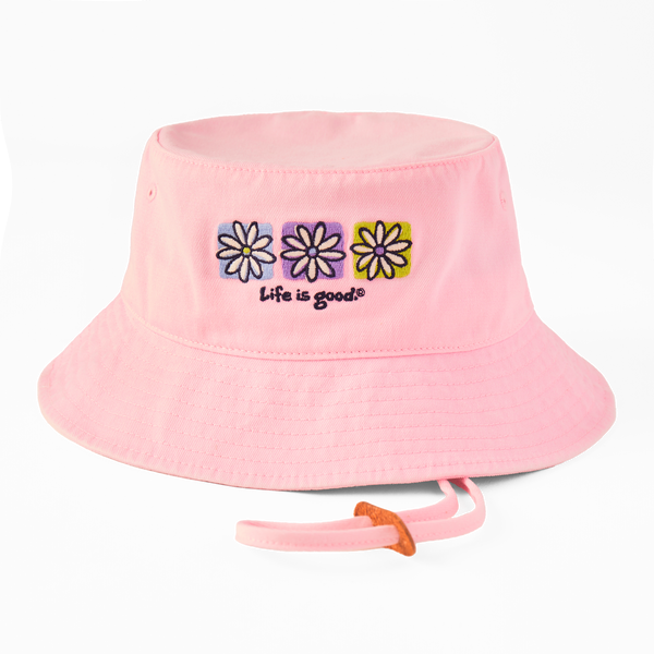 Bucket Hat Three Boxed Daisies