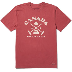 Men's Crusher Tee-Canada Clean Ice Day Curling