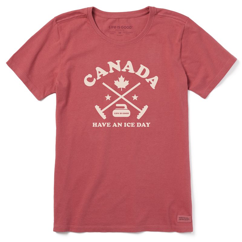 Women's Crusher Tee-Canada Clean Ice Day Curling
