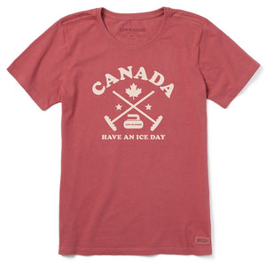 Women's Crusher Tee-Canada Clean Ice Day Curling
