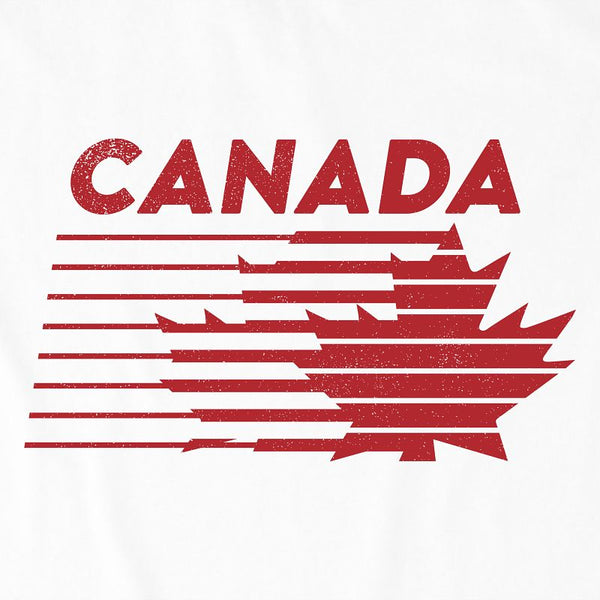 Women's Crusher Tee-Canada Maple Stripes
