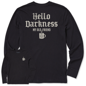 Men's Long Sleeve Crusher Tee - Hello Darkness