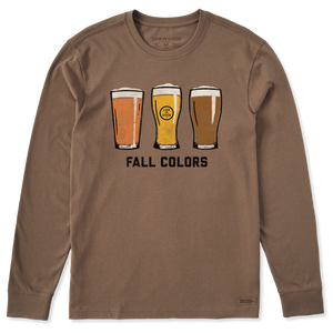Men's Long Sleeve Crusher Tee - Fall Colors Beer