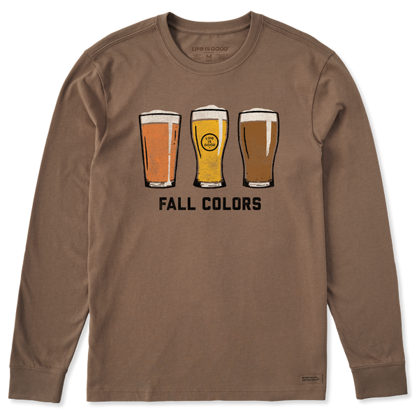 Men's Long Sleeve Crusher Tee - Fall Colors Beer