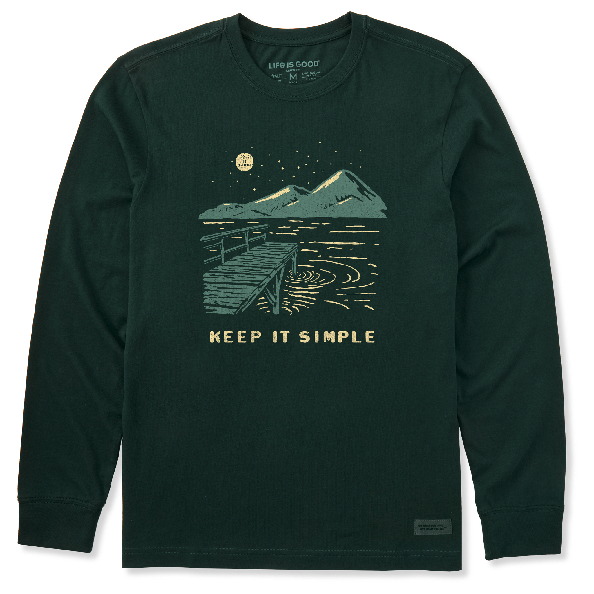 Men's Long Sleeve Crusher Tee - Keep it Simple Dock