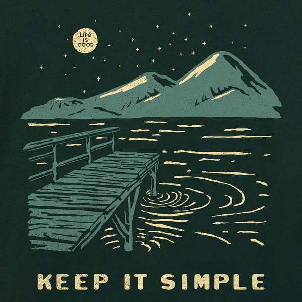 Men's Long Sleeve Crusher Tee - Keep it Simple Dock
