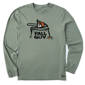 Men's Long Sleeve Crusher Tee - Fall Guy Saw