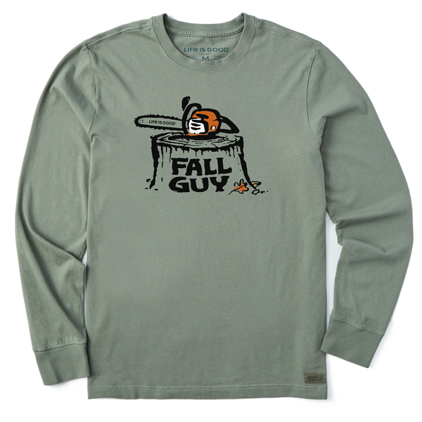Men's Long Sleeve Crusher Tee - Fall Guy Saw