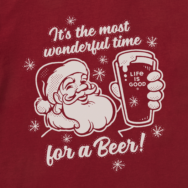 Men's Long Sleeve Crusher Tee - Time For A Beer