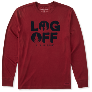 Men's Long Sleeve Crusher Tee - Clean Log Off