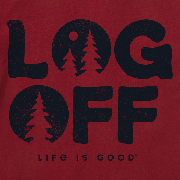 Men's Long Sleeve Crusher Tee - Clean Log Off