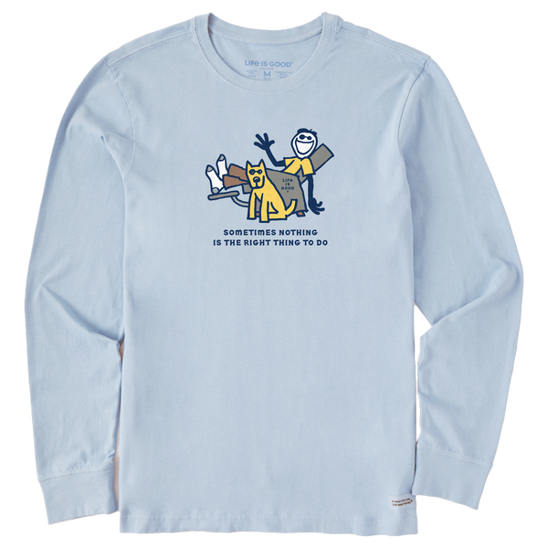 Men's Long Sleeve Crusher Tee - Jake & Rocket Right Thing