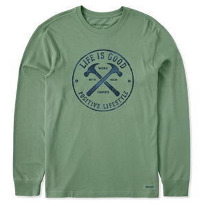 Men's Long Sleeve Crusher Tee - Work With Your Hands