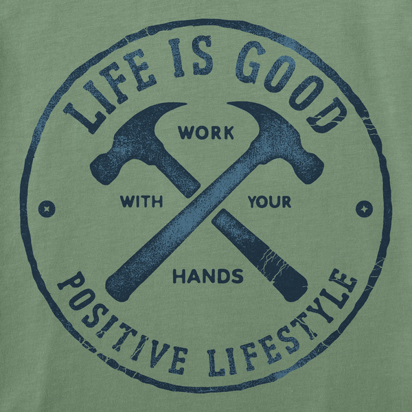 Men's Long Sleeve Crusher Tee - Work With Your Hands