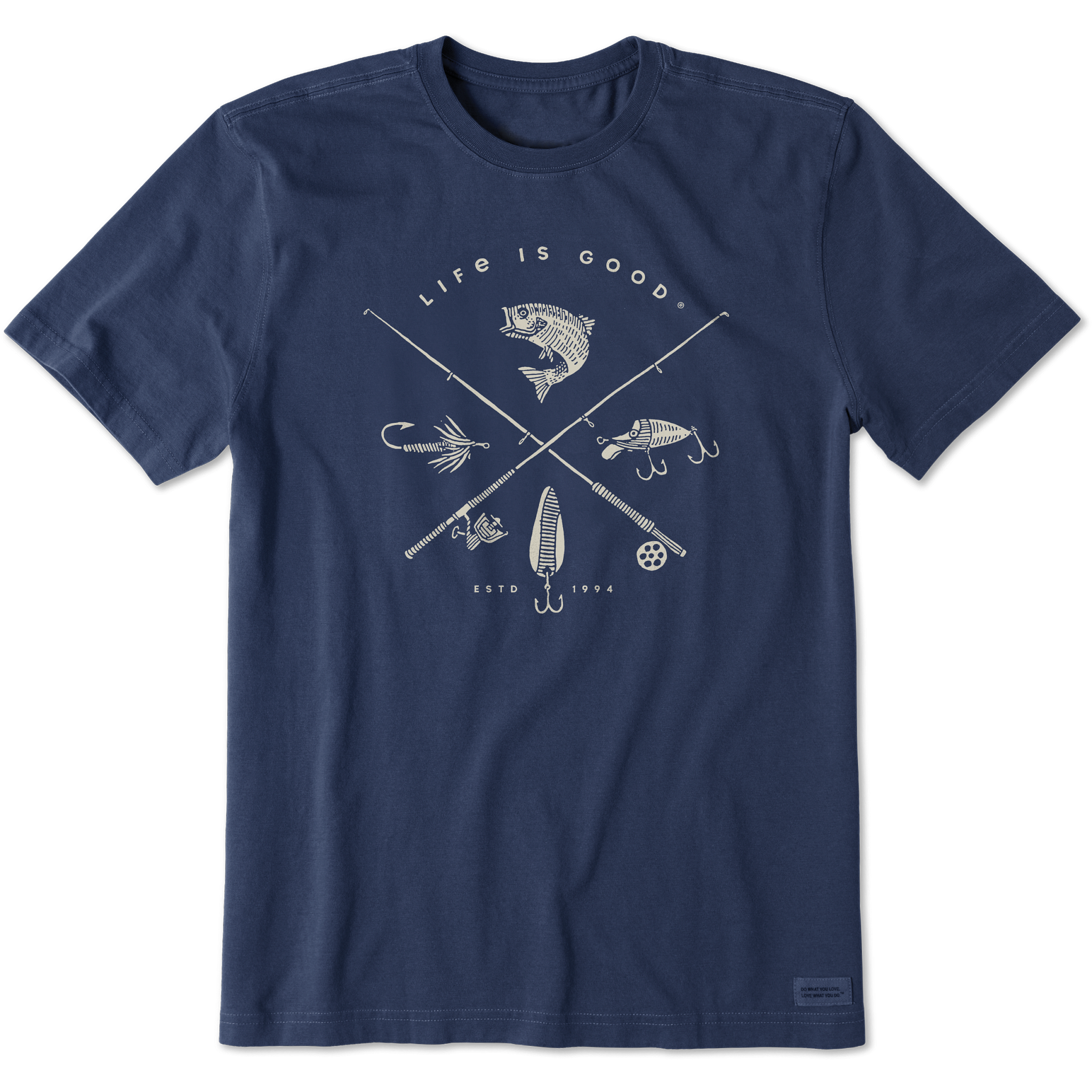 Men's Short Sleeve Crusher Tee -  Freshwater Fish