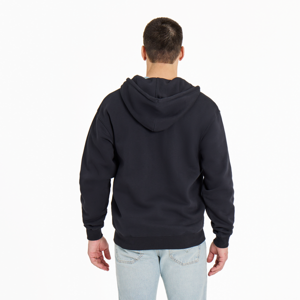 Men's Good Vibes Fleece Zip Hoodie - Crafty LIG Stack (True Black) - Life is Good Westport, Canada