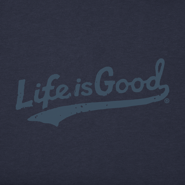 Men's Good Vibes Fleece Crew - Tonal LIG Ballyard (Inkwell Blue) - Life is Good Westport, Canada