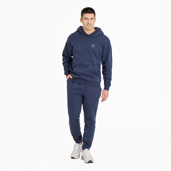 Men's Good Vibes Fleece Jogger - Solid (Inkwell Blue) - Life is Good Westport, Canada