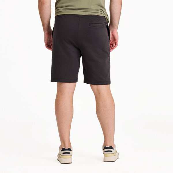 Men's Good Vibes Fleece Short - Solid (True Black) - Life is Good Westport, Canada