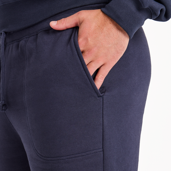 Men's Good Vibes Fleece Short - Solid (Inkwell Blue) - Life is Good Westport, Canada