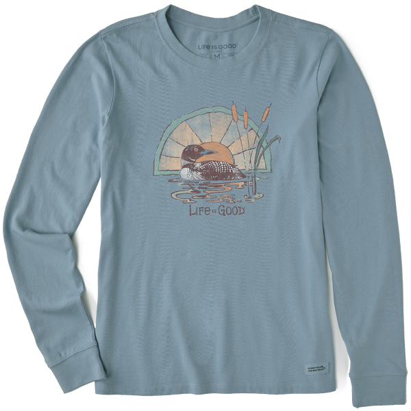 Women's Long Sleeve Crusher Tee - LIG Loon - Life is Good Westport, Canada