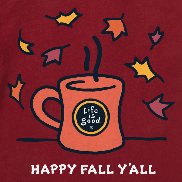 Women's Long Sleeve Crusher Tee - Happy Fall Y'all