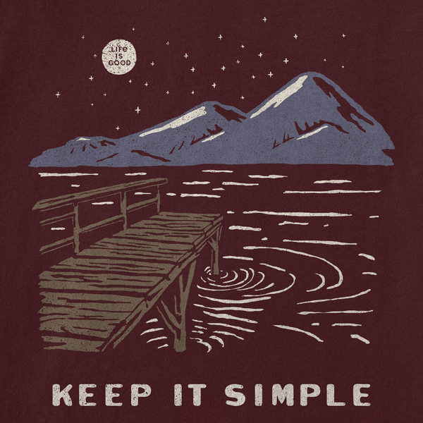 Women's Long Sleeve Crusher Tee - Keep it Simple Dock
