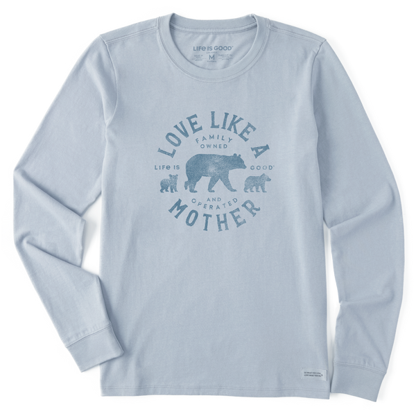 Women's Long Sleeve Crusher Tee - Love Like A Mother