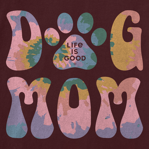 Women's Crusher Vee - Tie Dye Dog Mom
