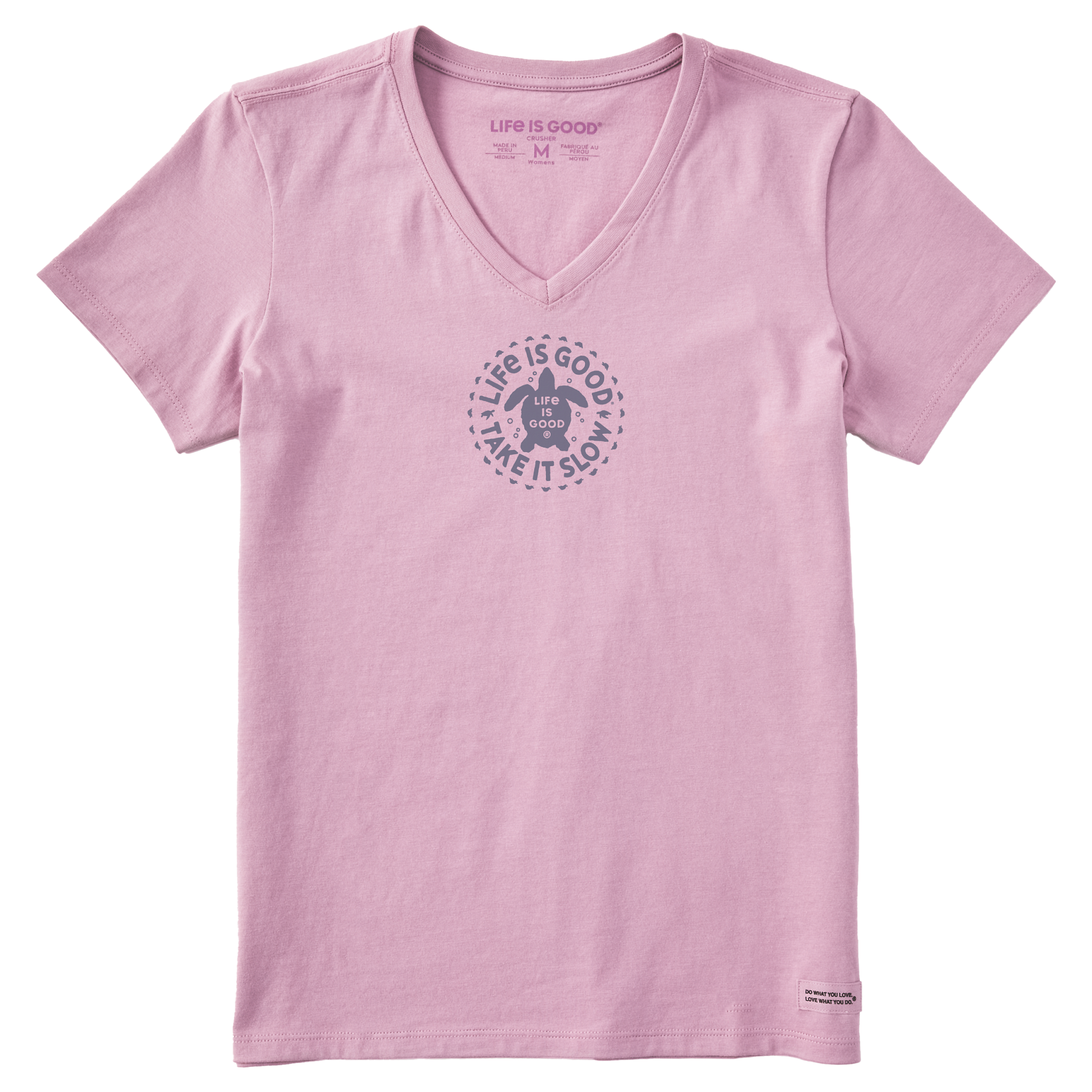 Women's Crusher Vee - Take it Slow Turtle