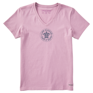 Women's Crusher Vee - Take it Slow Turtle