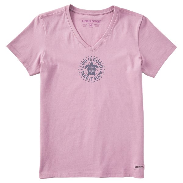 Women's Crusher Vee - Take it Slow Turtle